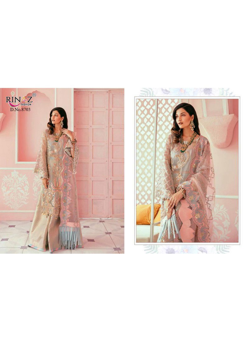 Rinaz Block Buster Hits 12 Fancy Designer Festive Wear Jetport with Heavy Embroidery Diamond Work Georgette Premium Pakistani Salwar Suit Collection